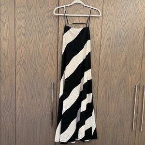 H&M Black and White Striped Women's Dress